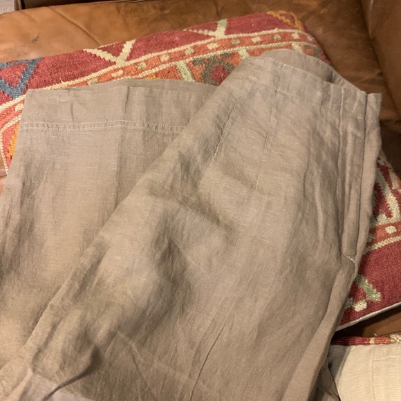 SOLD** Sz 10 J Jill 100%  Linen wide leg cropped - Picture 12 of 12